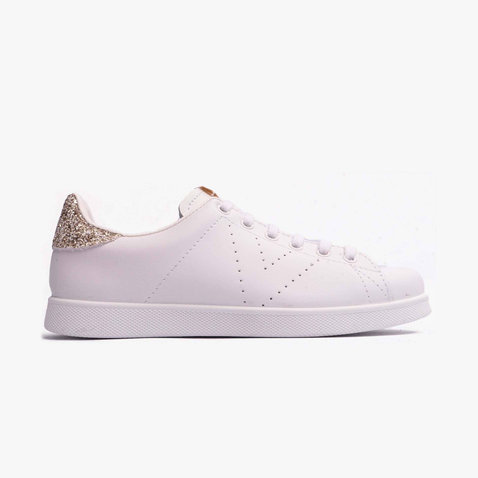 Victoria TENIS LEATHER & GLITTER Womens Trainers Cava