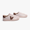 Victoria BERLIN LEATHER & SPLIT Womens Trainers White/Brown
