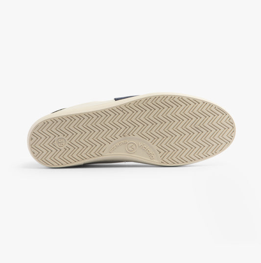 Victoria BERLIN LEATHER & SPLIT Womens Trainers Marino