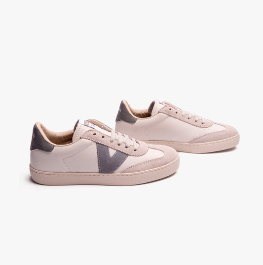 Victoria BERLIN FAUX LEATHER & SPLIT Womens Trainers Gris