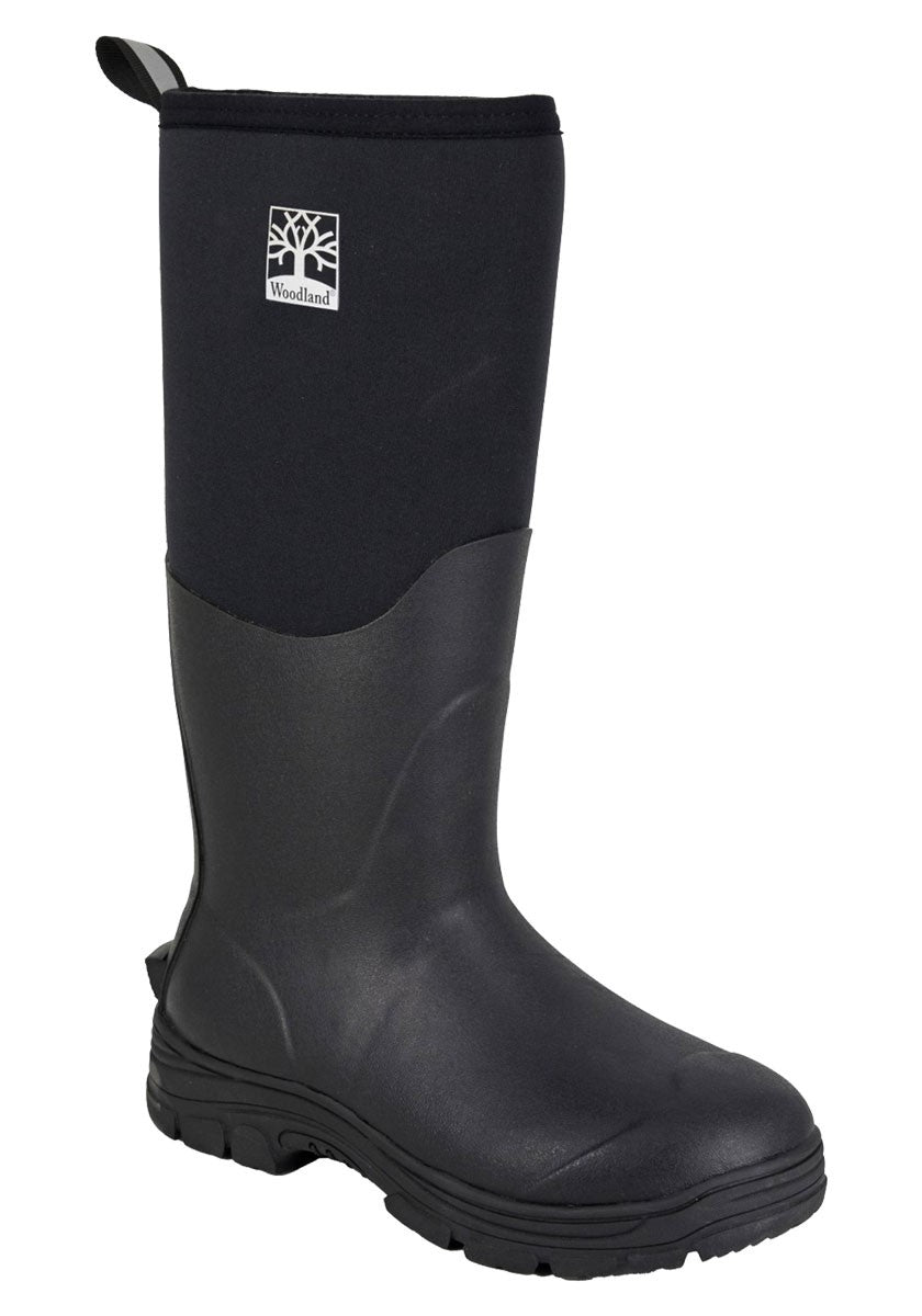 Woodland MARLEY Unisex Adults Wellingtons Black