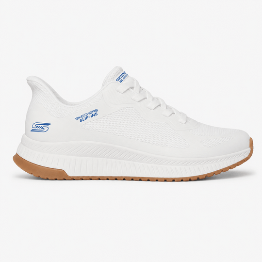 Skechers BOBS SPORT SQUAD CHAOS 4 Mens Casual Trainers White