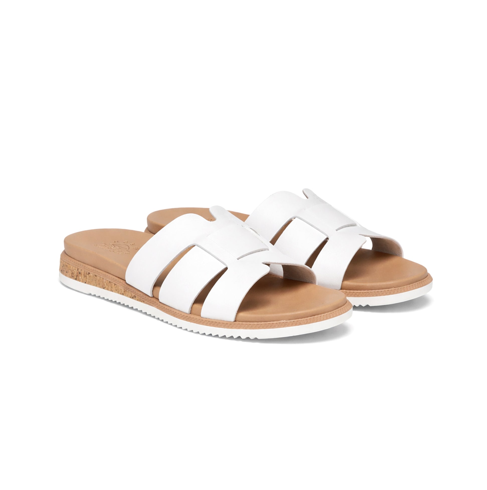Skechers DESERT KISS LOW - PEAK LOOK Womens Cross Strap Sandals White