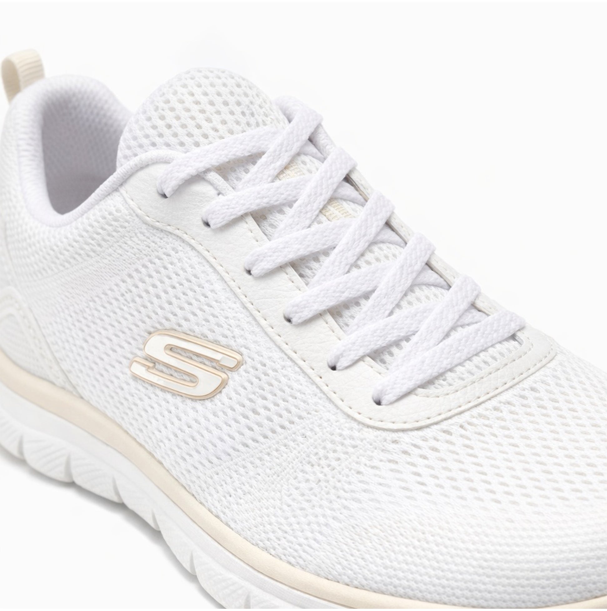 Skechers SUMMITS-QUIET DREAM Womens Casual Trainers White Natural