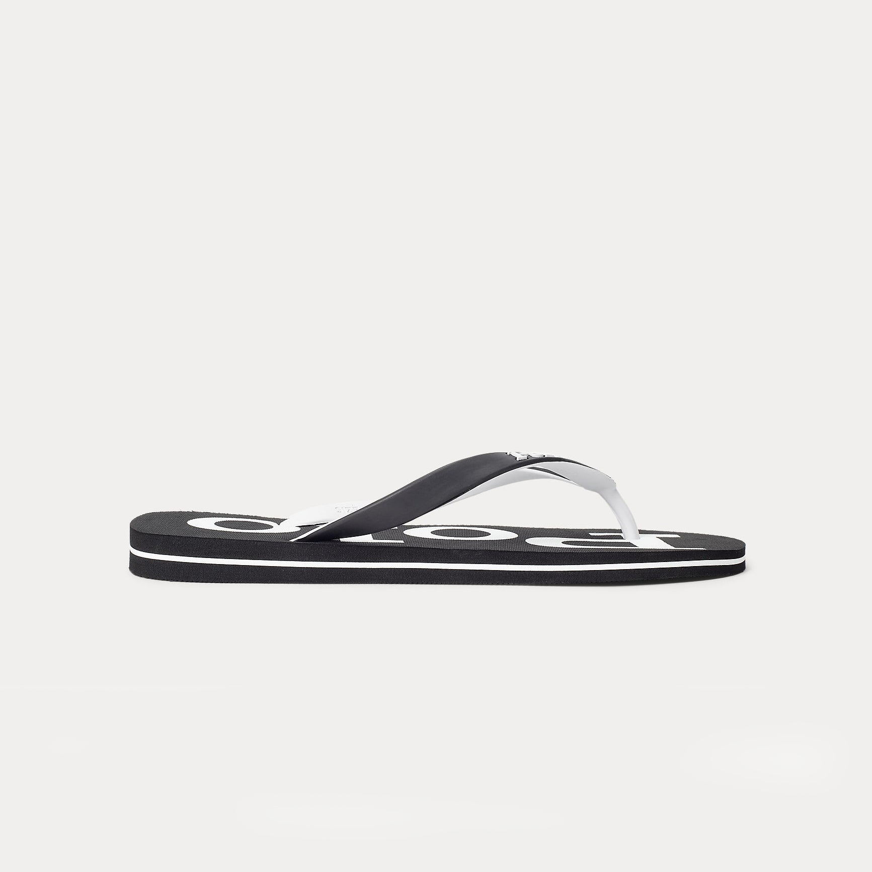 Polo Ralph Lauren BOLT Mens Flip-flops Black/White