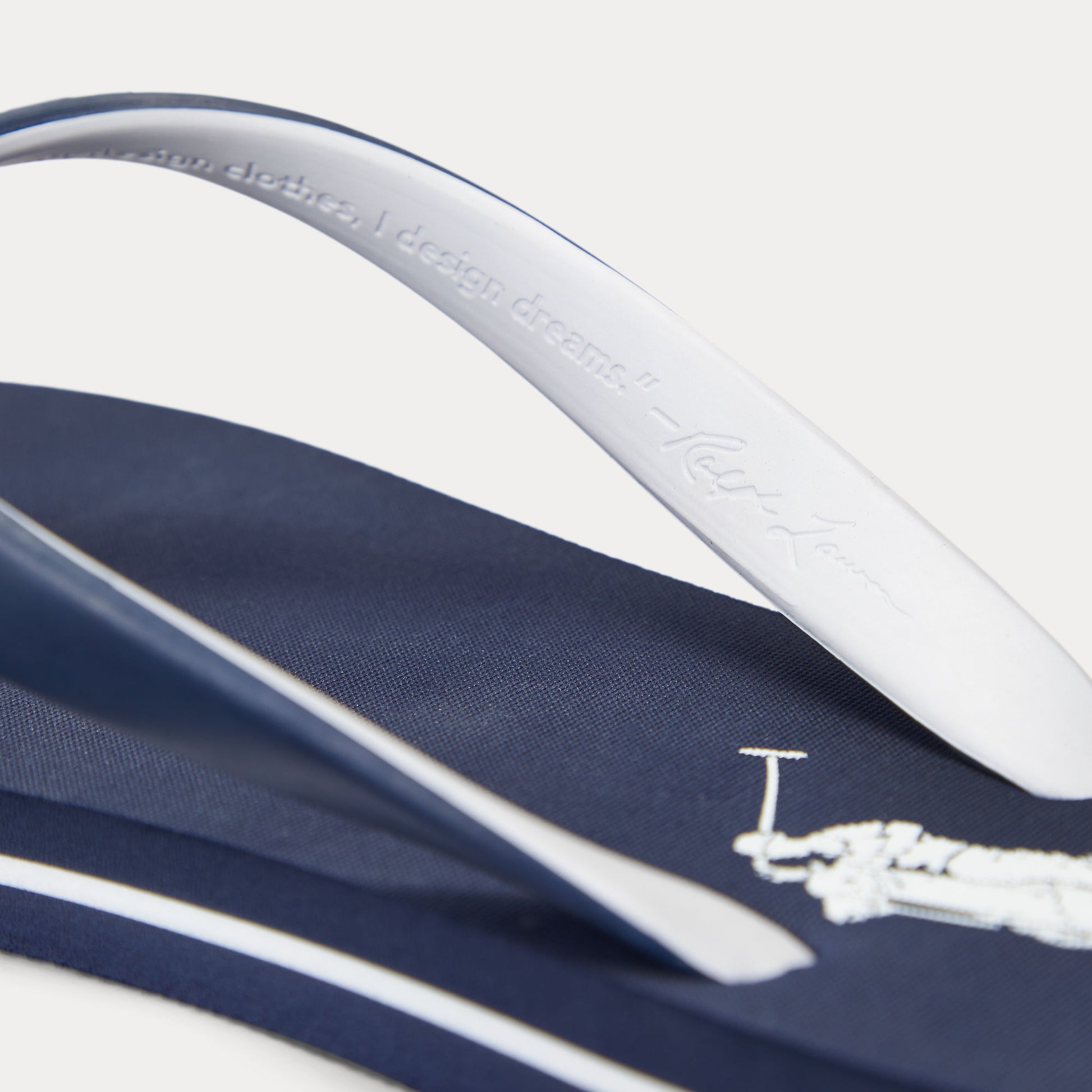 Polo Ralph Lauren BOLT Mens Flip-flops Navy/White