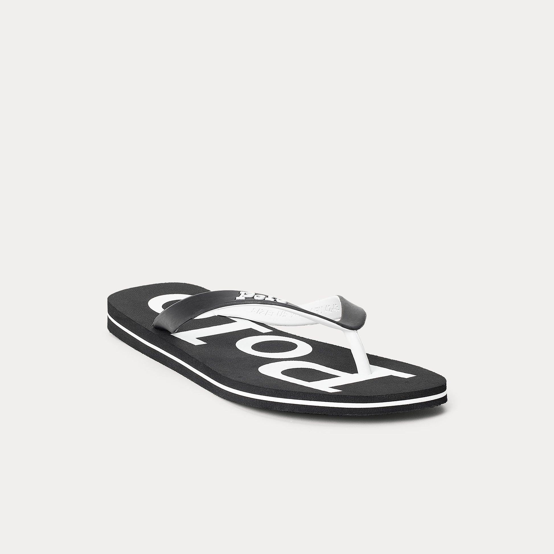 Polo Ralph Lauren BOLT Mens Flip-flops Black/White