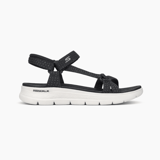 Skechers 141451/BKW GO WALK FLEX SANDAL - SUBLIME Womens Sandals Black/White