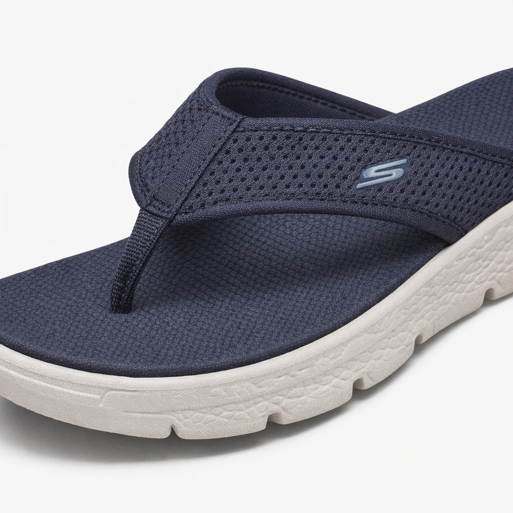 Skechers GO WALK FLEX SANDAL - HOLLY Womens Flip-flops Navy/White