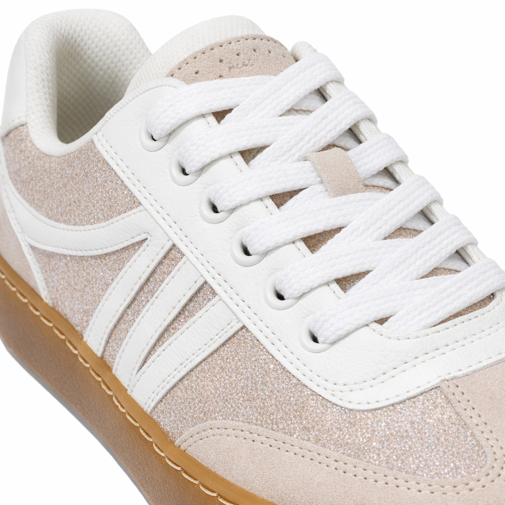 Cipriata REDA Womens Casual Trainers Gold/White
