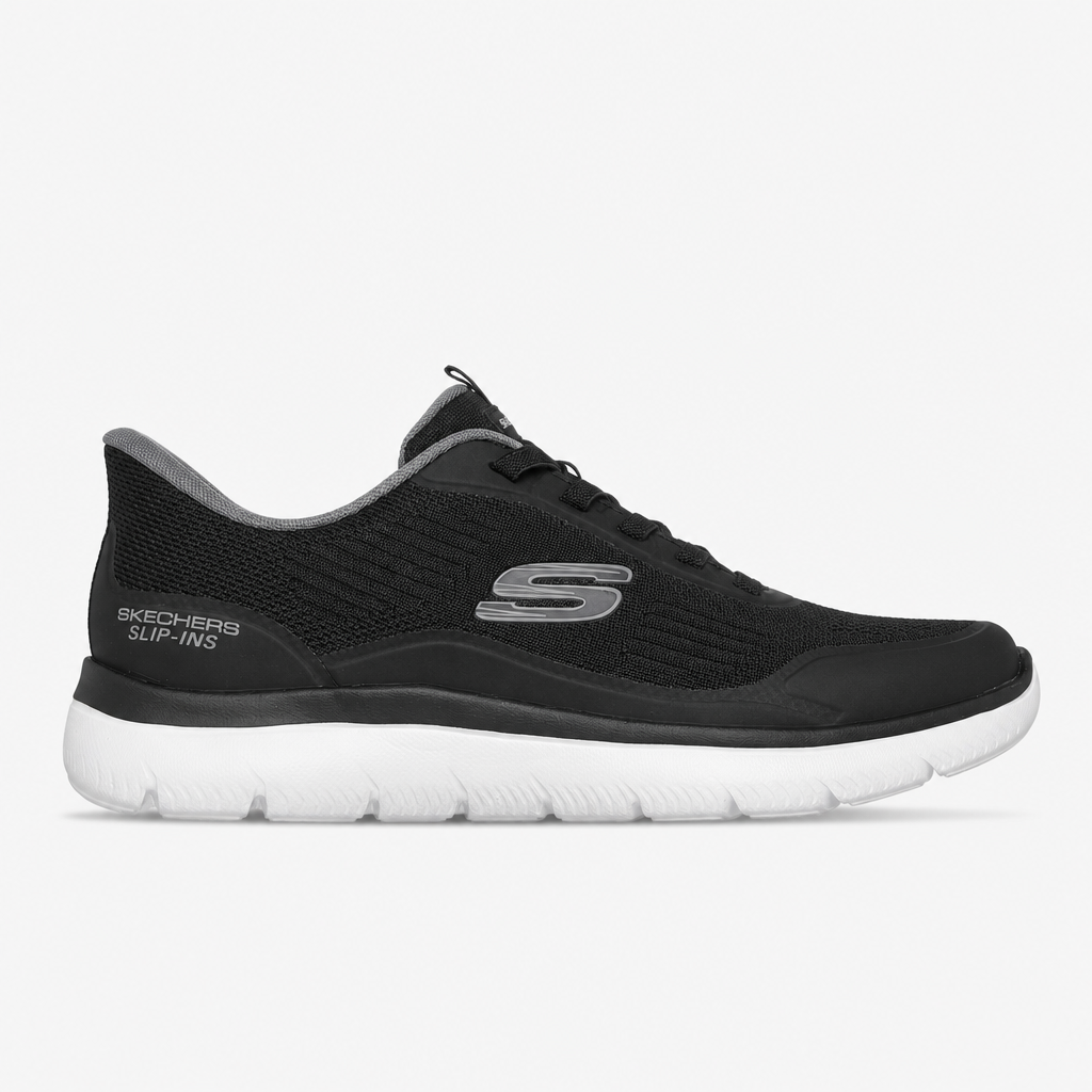 Skechers SUMMITS - LEYTER Mens Casual Trainers Black/White