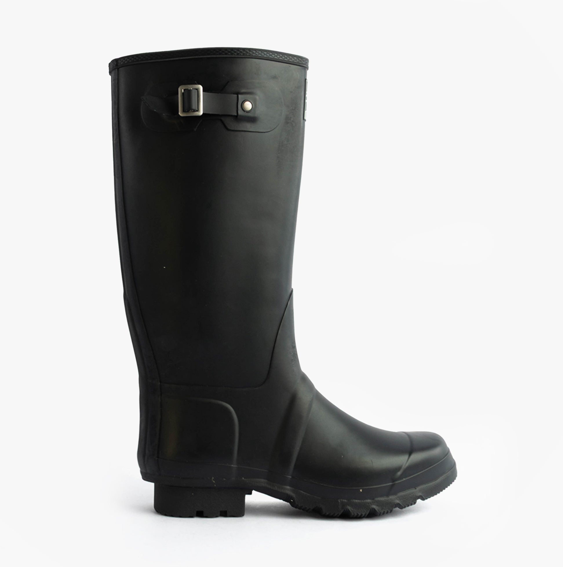 Woodland COUNTRY Wide Calf Unisex Buckle Wellington Boots Navy Blue