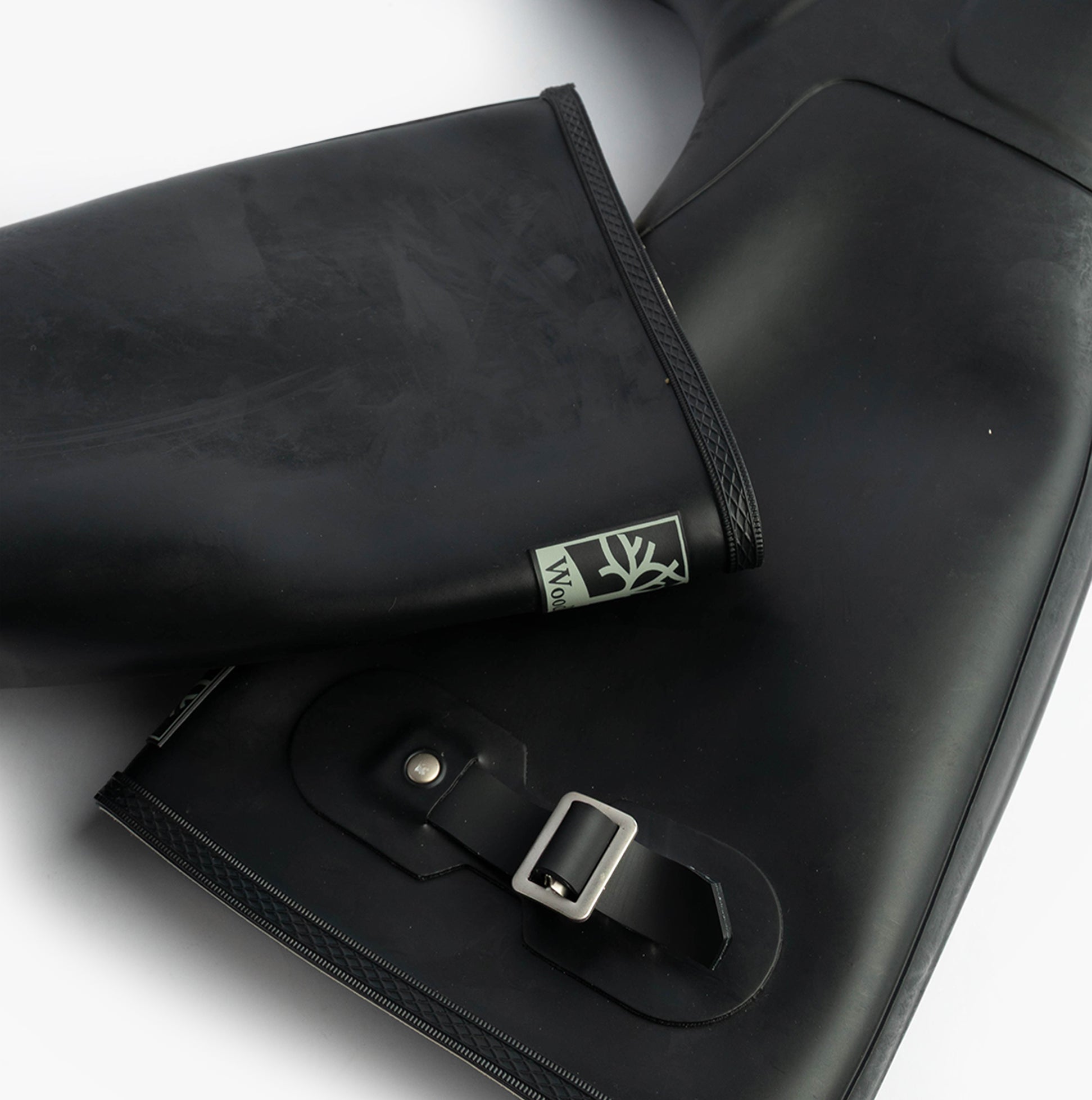 Woodland COUNTRY Wide Calf Unisex Buckle Wellington Boots Navy Blue