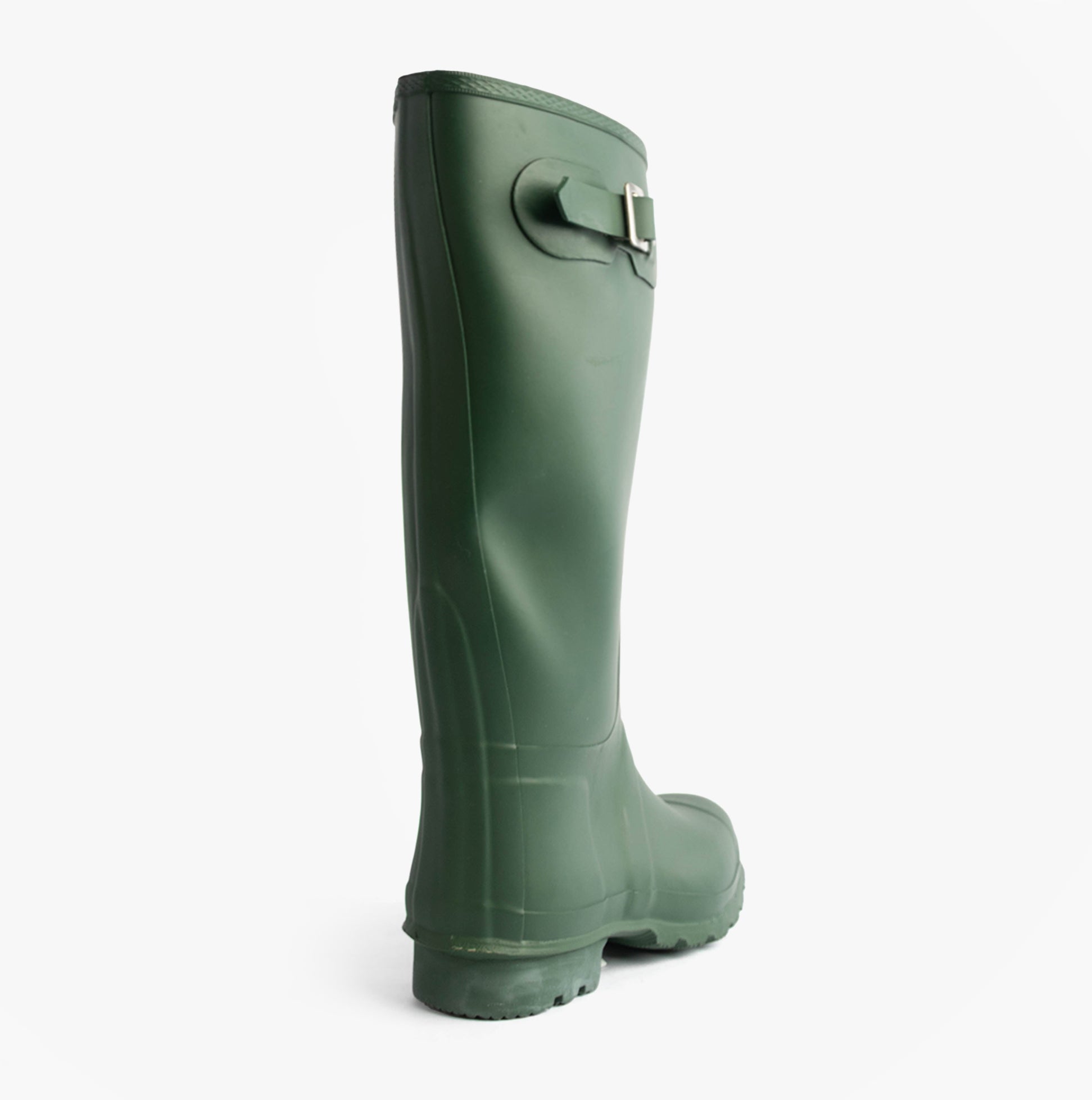 Woodland COUNTRY Wide Calf Unisex Buckle Wellington Boots Green