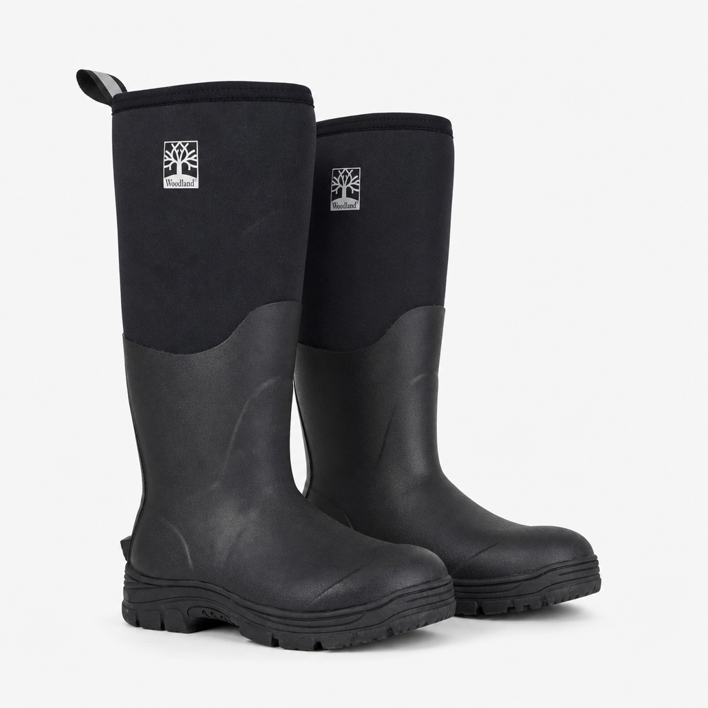 Woodland MARLEY Unisex Adults Wellingtons Black