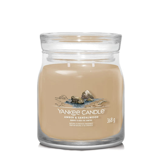 Yankee Amber & Sandalwood Signature Medium Jar