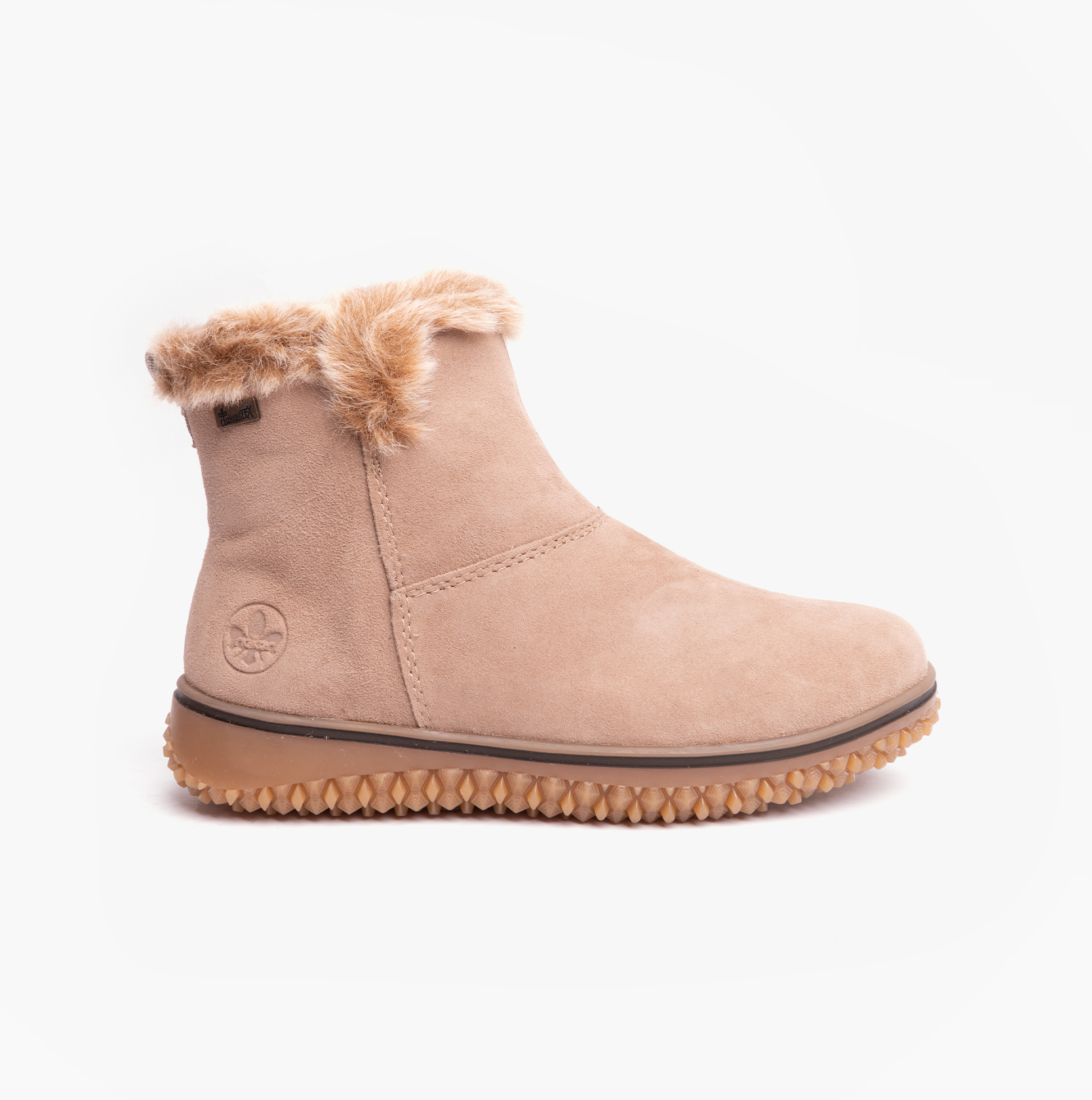 Rieker Z4266-62 Womens Ankle Boots Beige