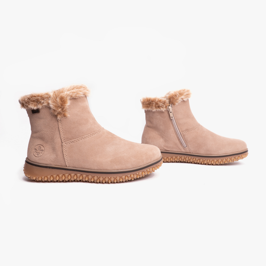 Rieker Z4266 Womens Ankle Boots Beige