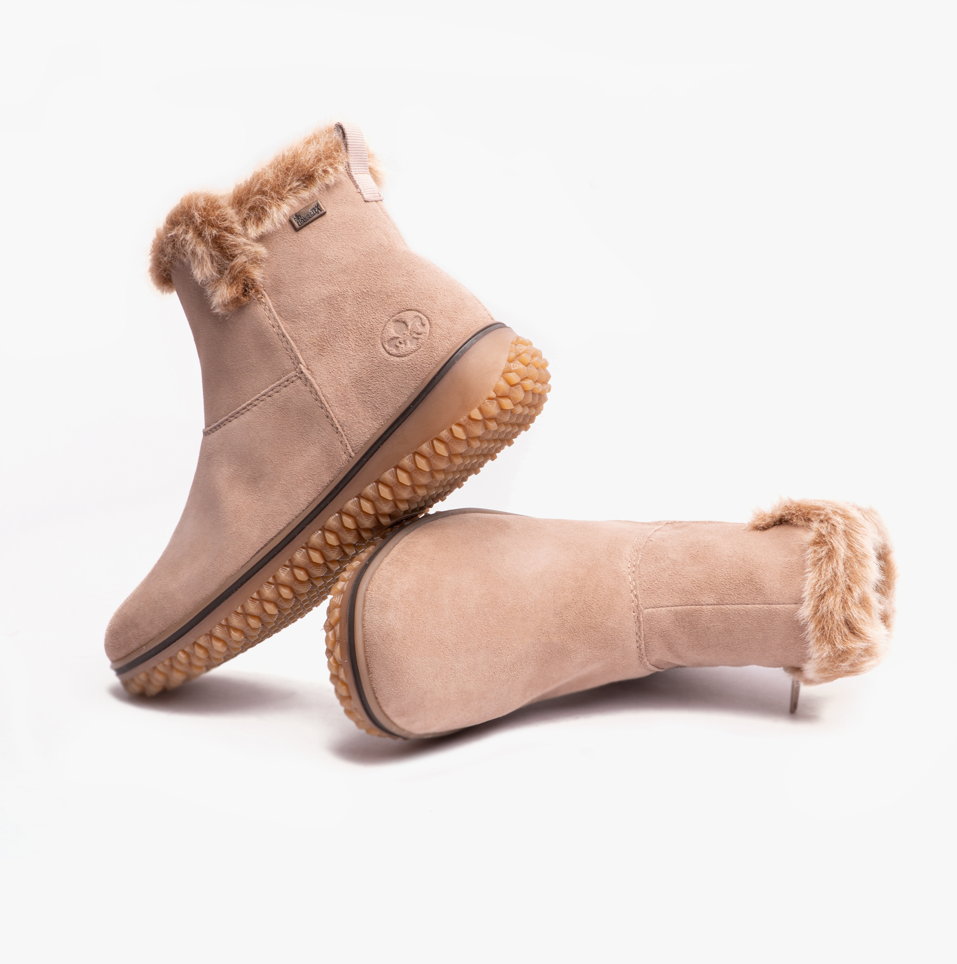 Rieker Z4266-62 Womens Ankle Boots Beige