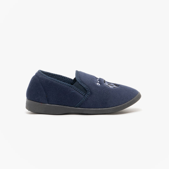 Zedzzz MIDFIELD Boys Full Slippers Navy