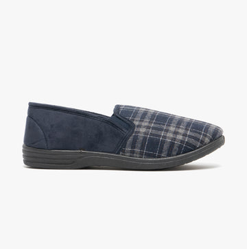 Zedzzz HARLEY Mens Full Slippers Navy