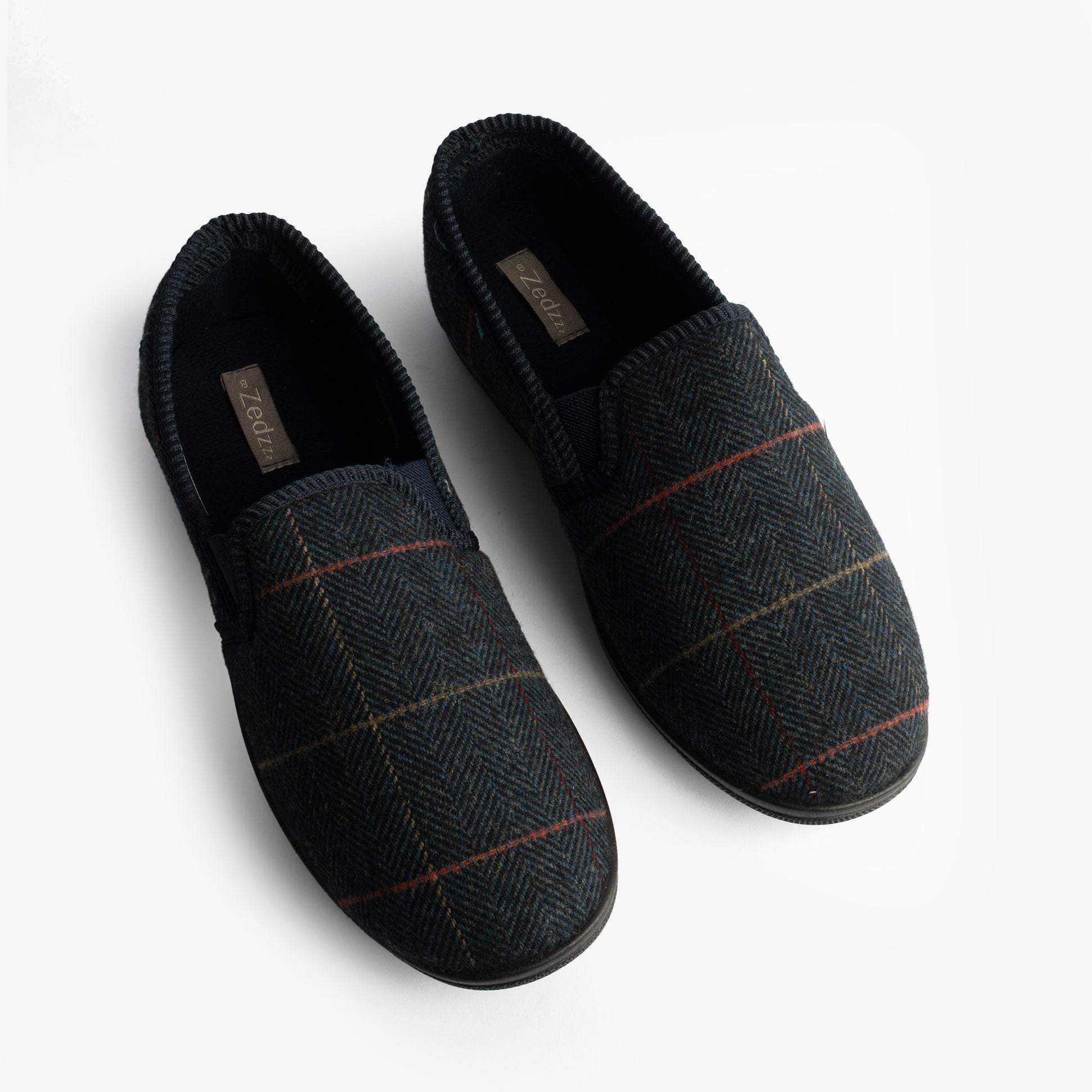 Zedzzz KENNY Mens Full Slippers Slippers Navy