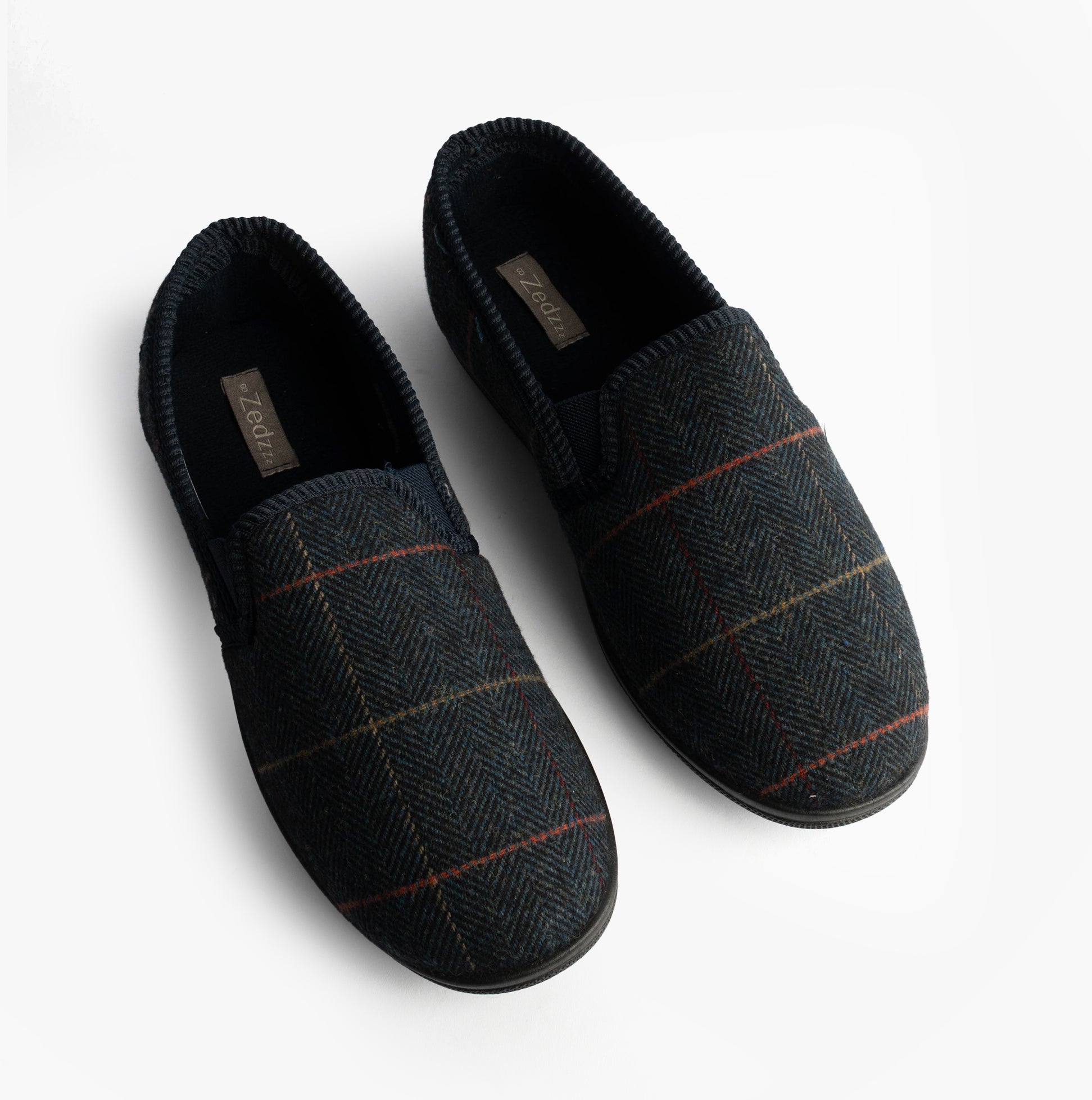 Zedzzz KENNY Mens Full Slippers Slippers Navy