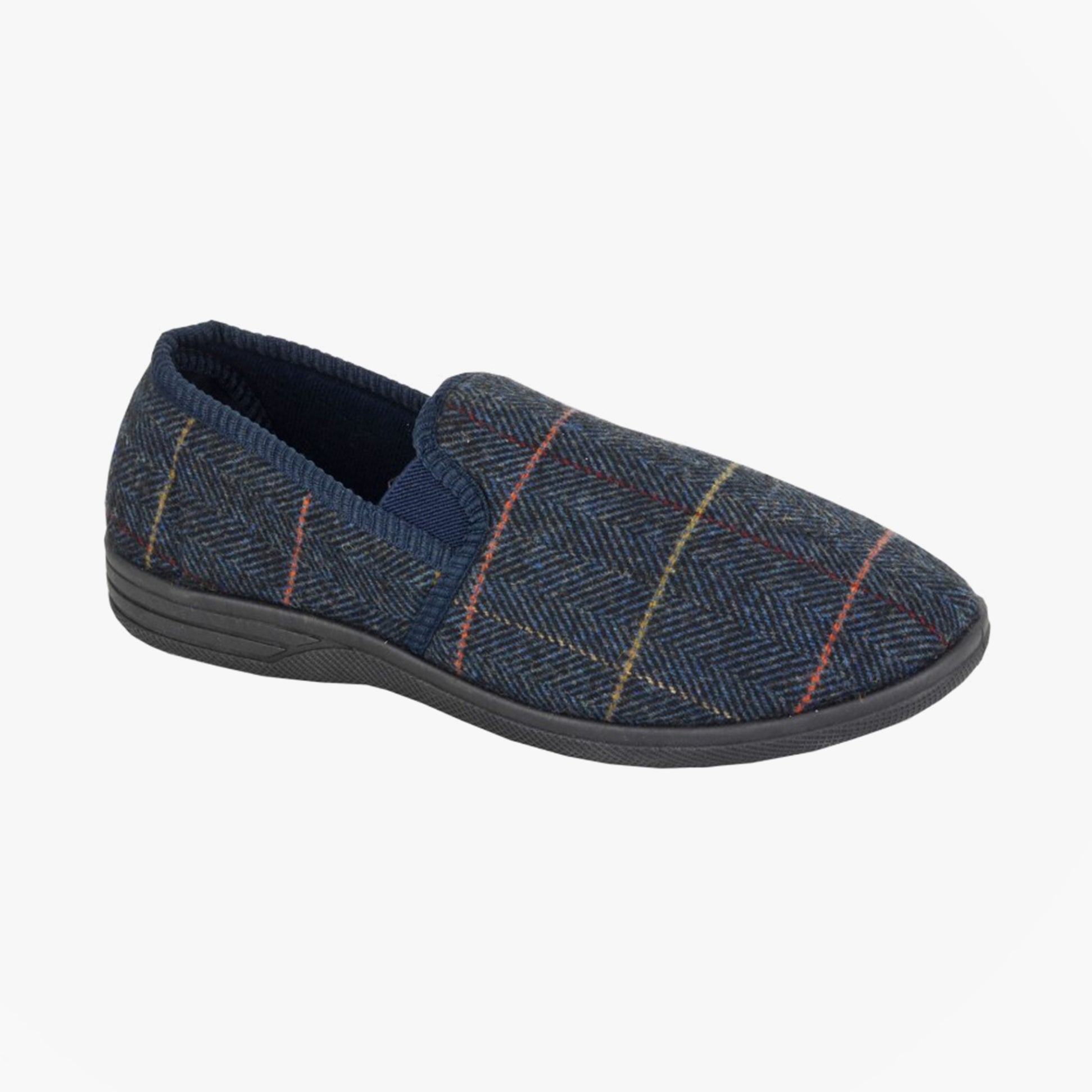 Zedzzz KENNY Mens Full Slippers Slippers Navy
