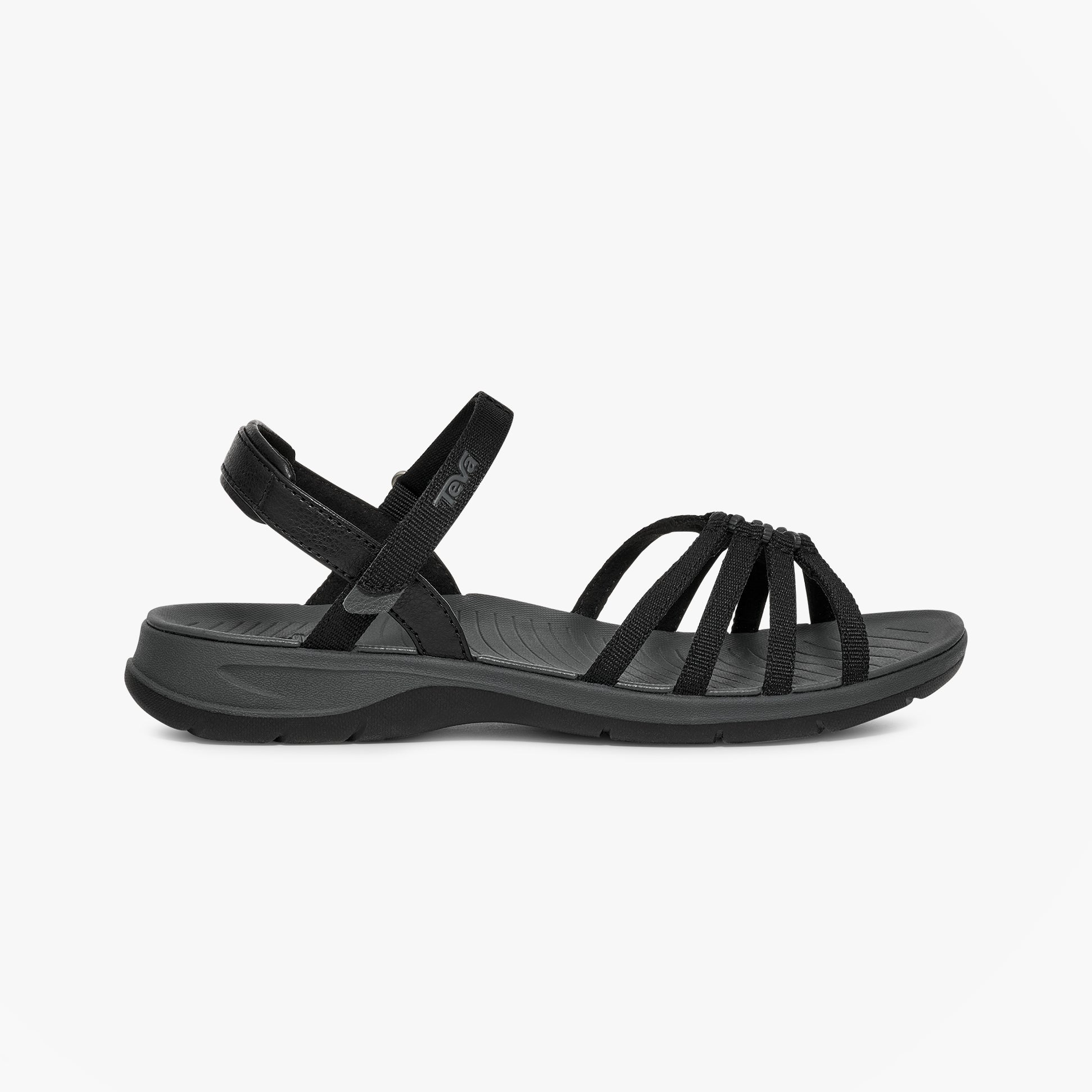 Teva TIRRATRAVELER Womens Cross Strap Sandals Black