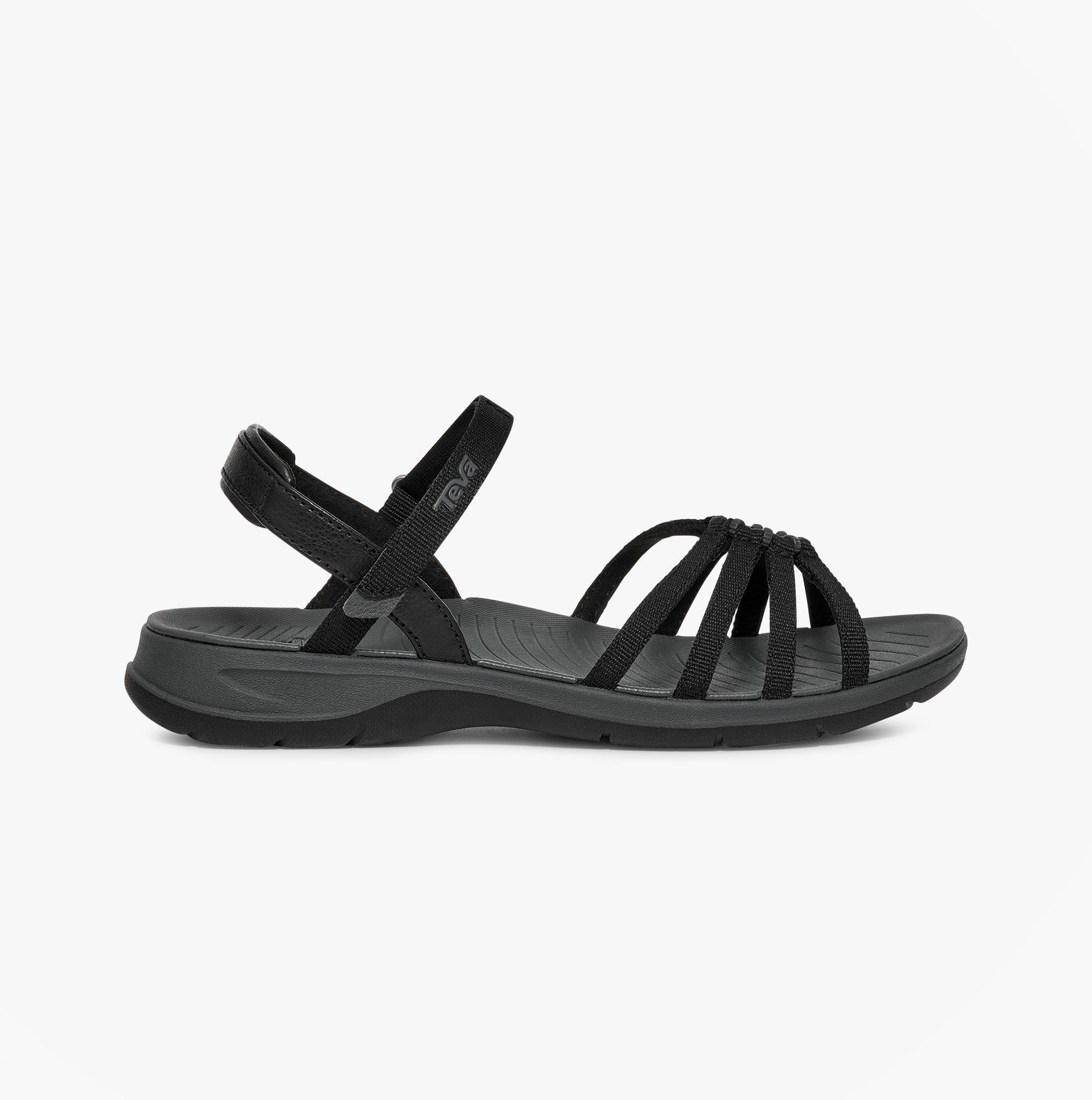 Teva TIRRATRAVELER Womens Cross Strap Sandals Black