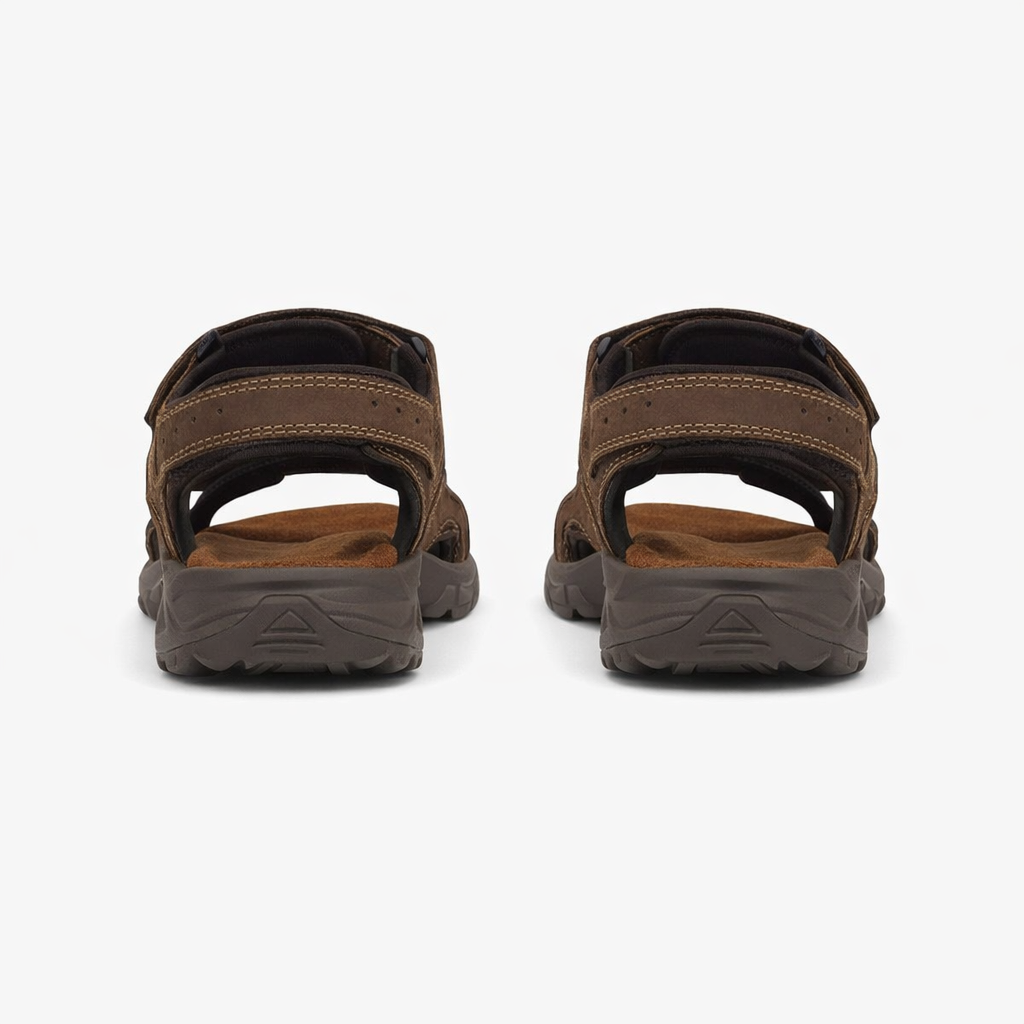 Roamers BILL Mens Comfort Sandals Brown