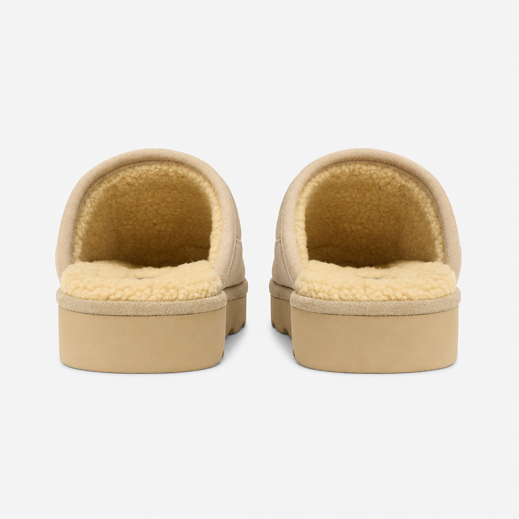 Polo Ralph Lauren READ SCFF II Mens Mules Khaki Nylon/Khaki Suede with Nav