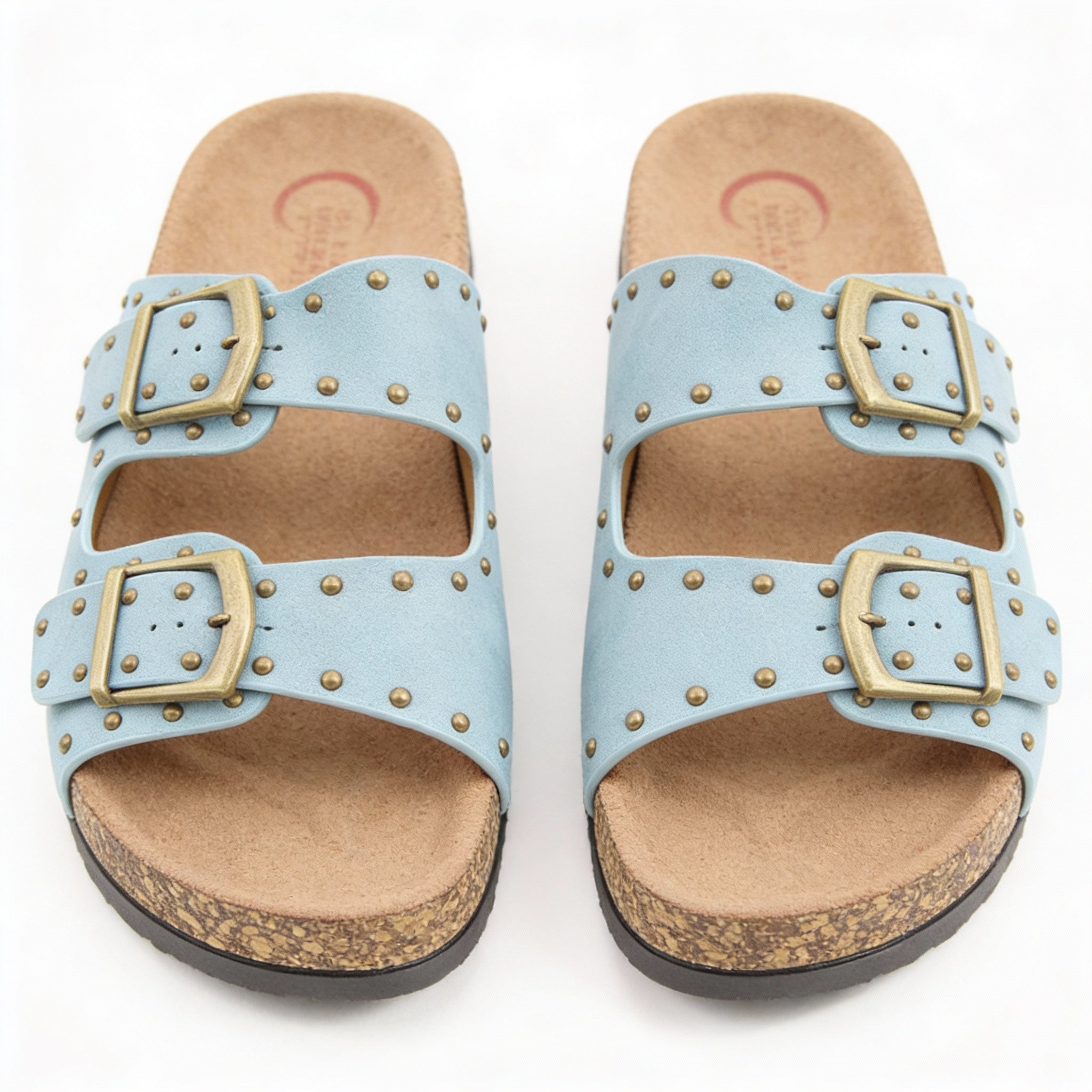 Heavenly Feet POLLY Womens Mules Sandals Blue