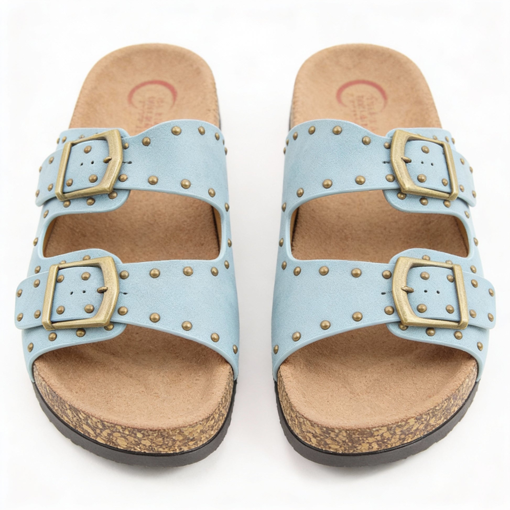 Heavenly Feet POLLY Womens Mules Sandals Blue