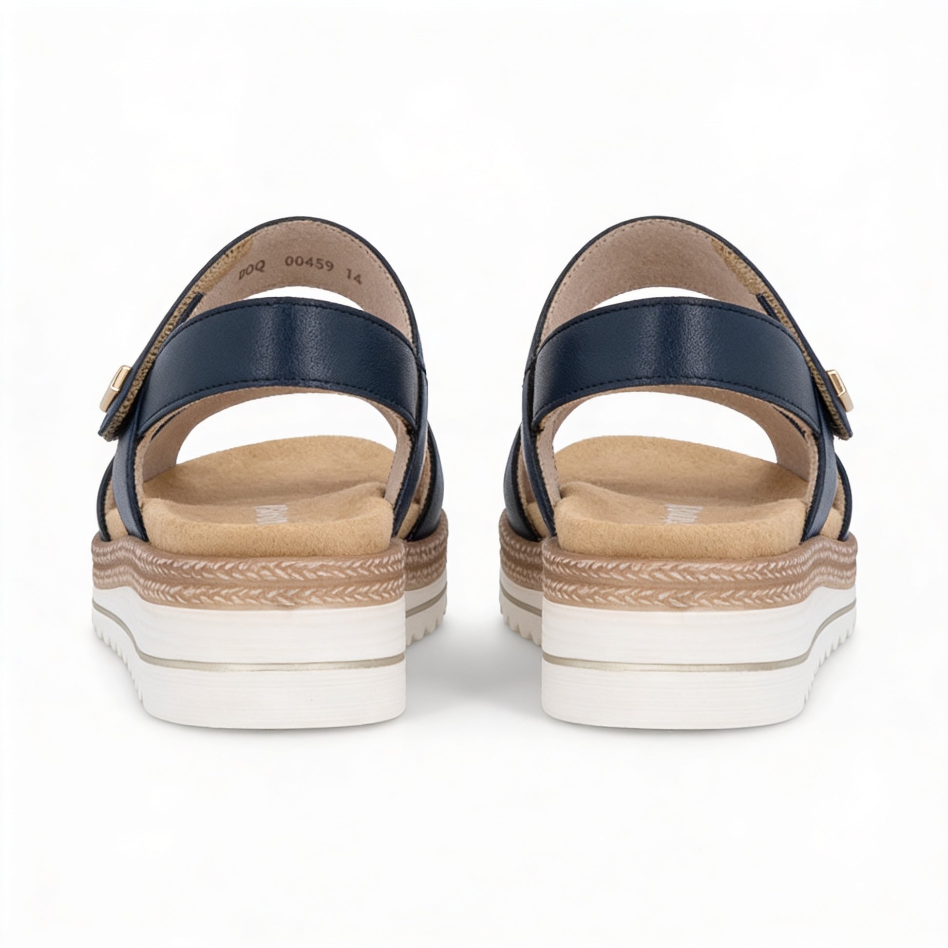 Remonte D0Q59 Womens Ankle Strap Sandals Blue