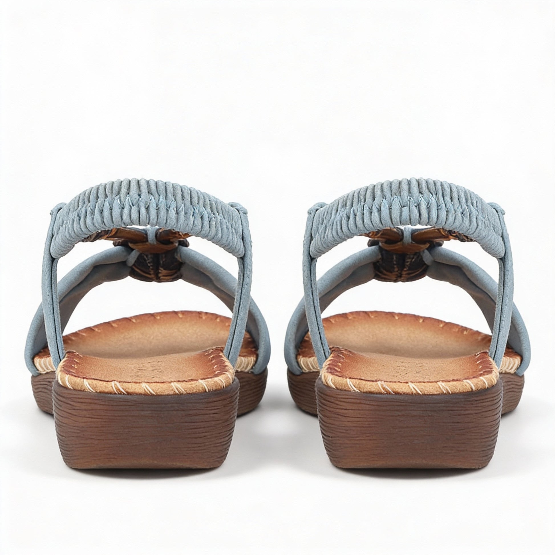Rieker V7568 Womens Ankle Strap Sandals Blue