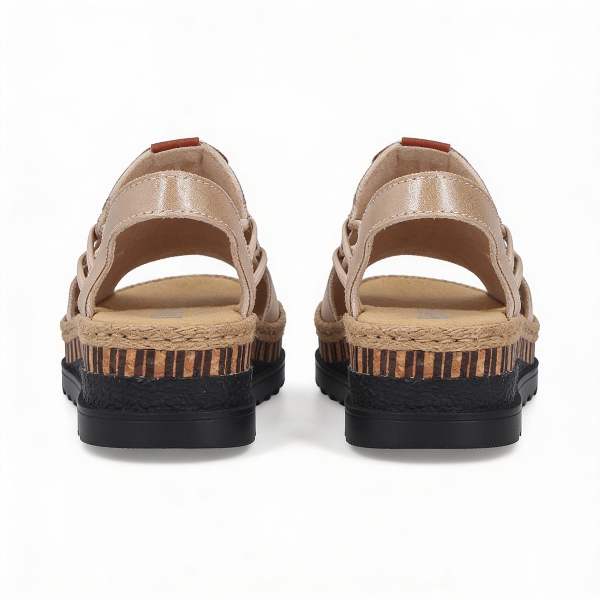 Rieker V7972-60 Womens Slingback Sandals Beige