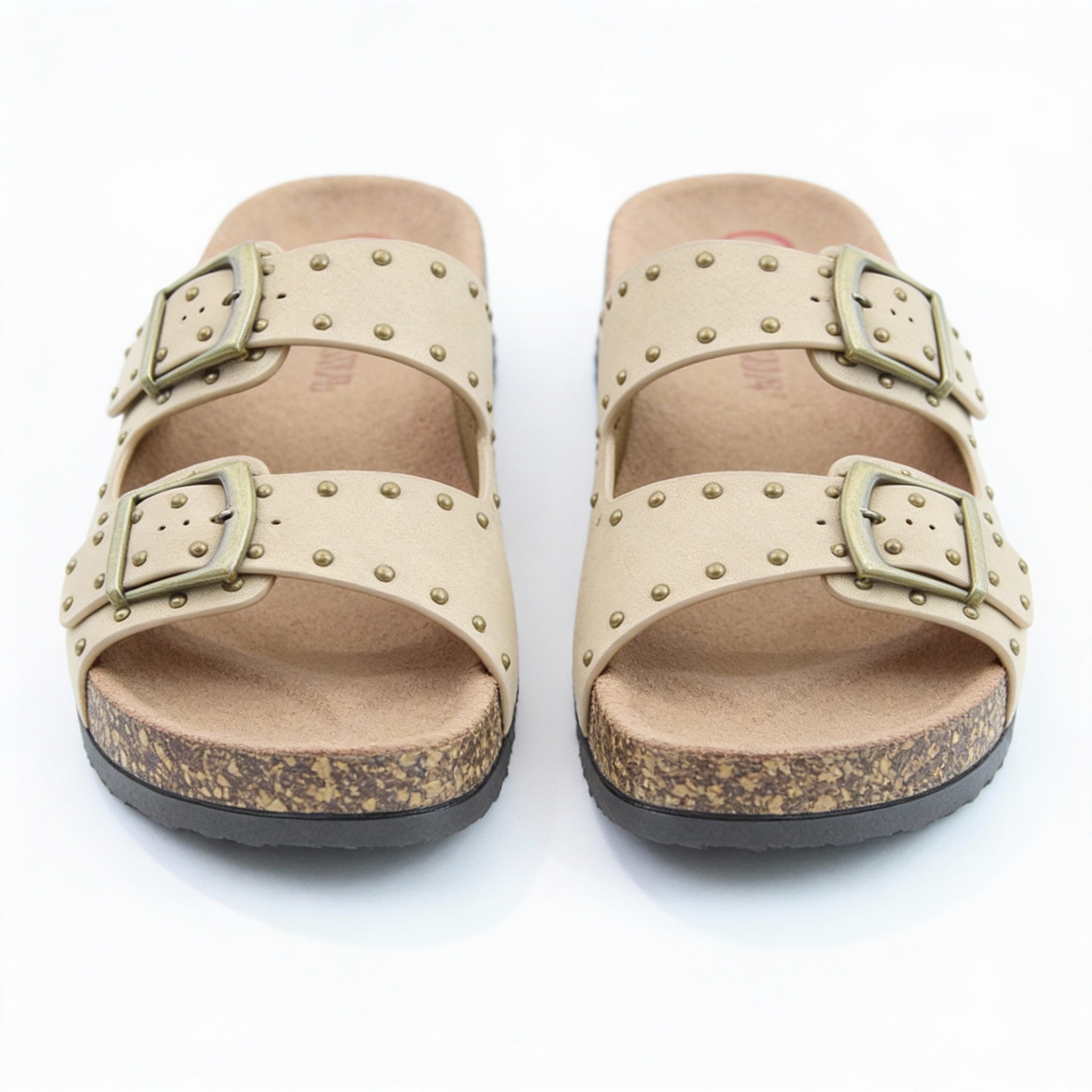Heavenly Feet POLLY Womens Mules Sandals Beige