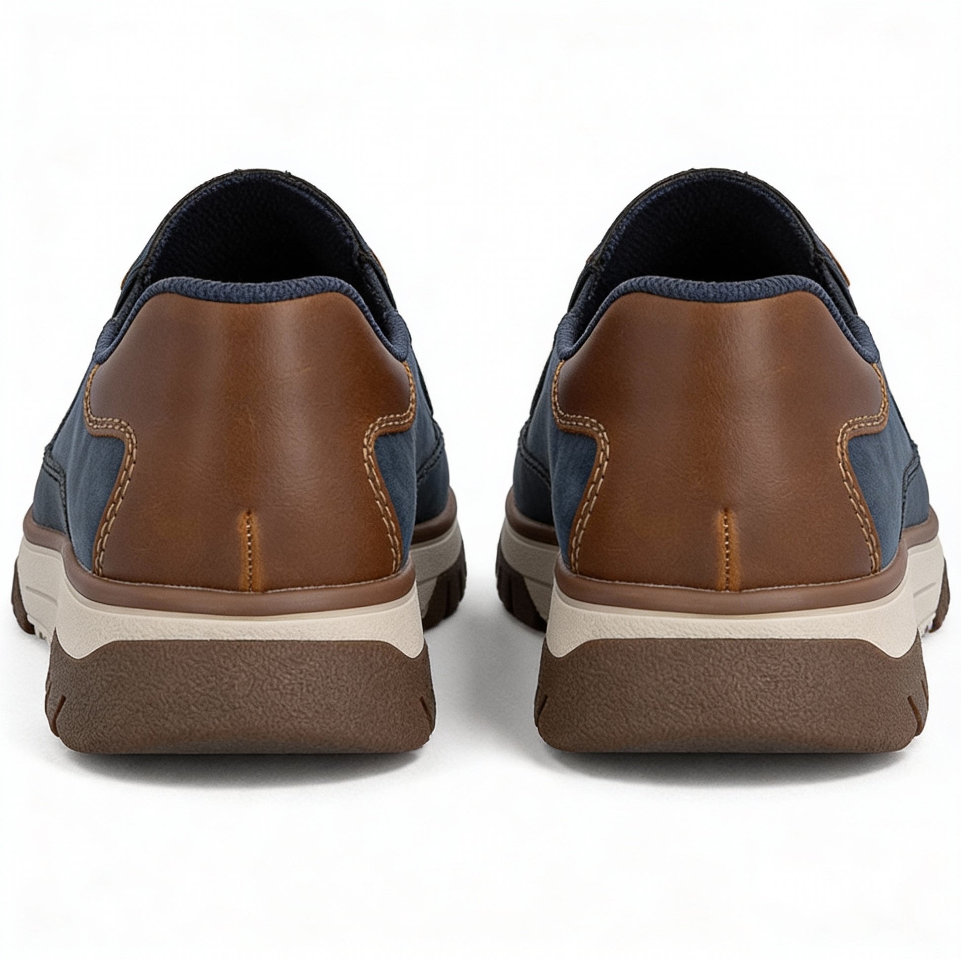 Rieker STAN Mens Slip-On Trainers Blue