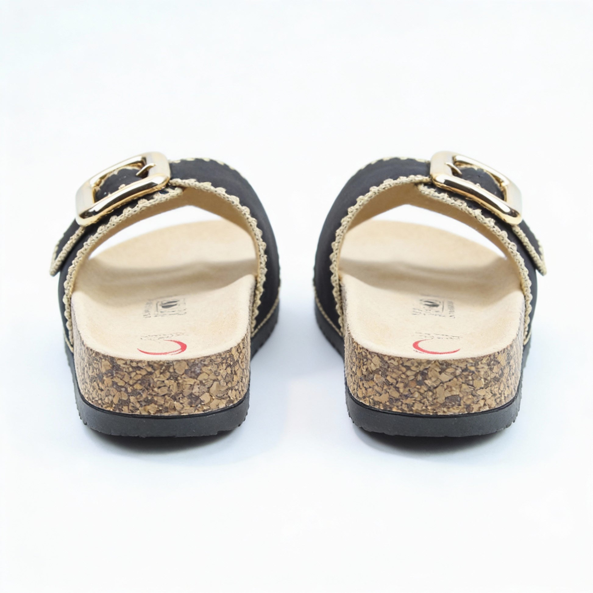 Heavenly Feet REED Womens Mules Sandals Black