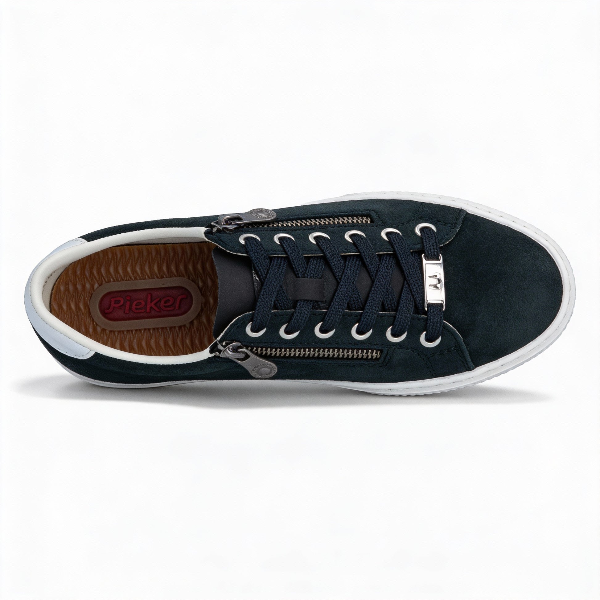 Rieker ENYA Womens Court Trainers Blue