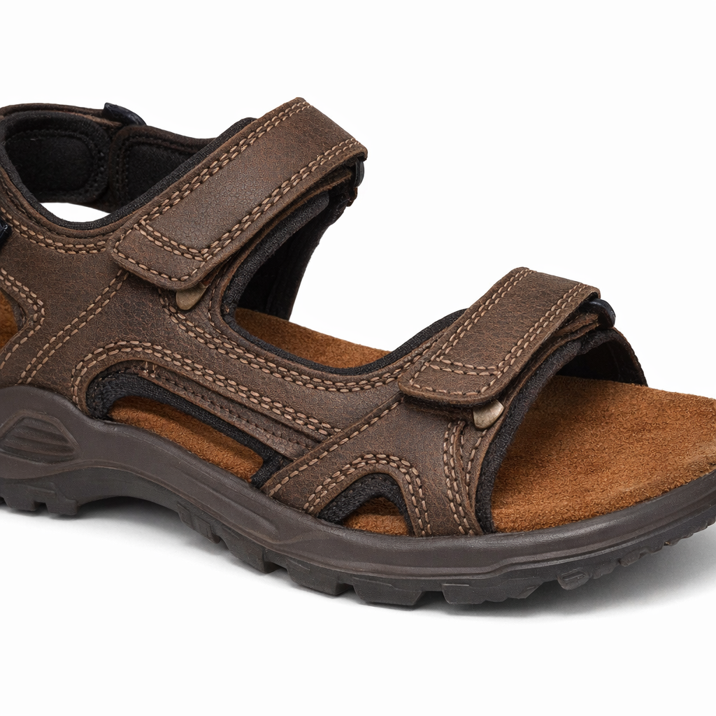 Roamers BILL Mens Comfort Sandals Brown