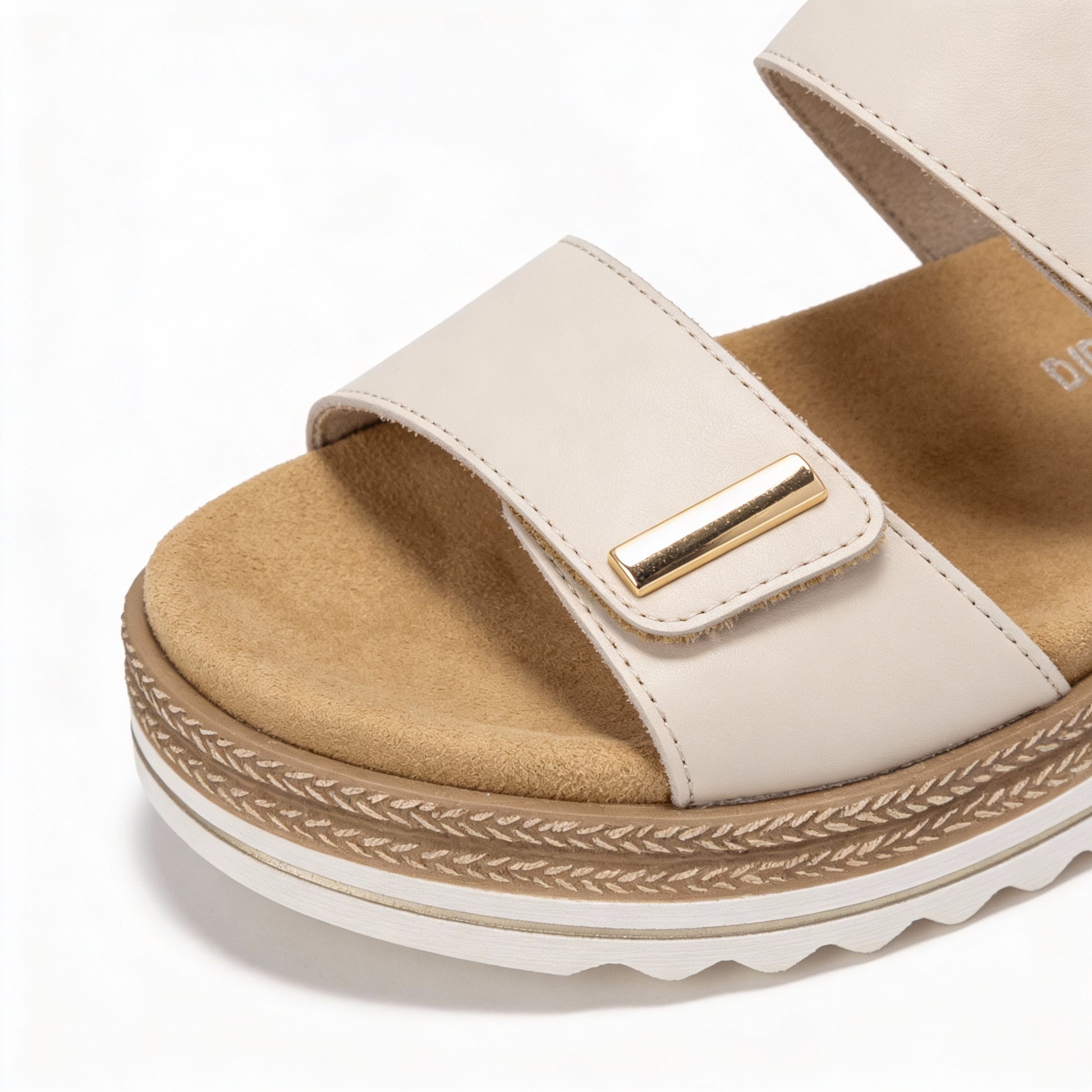 Remonte D0Q59 Womens Ankle Strap Sandals Beige