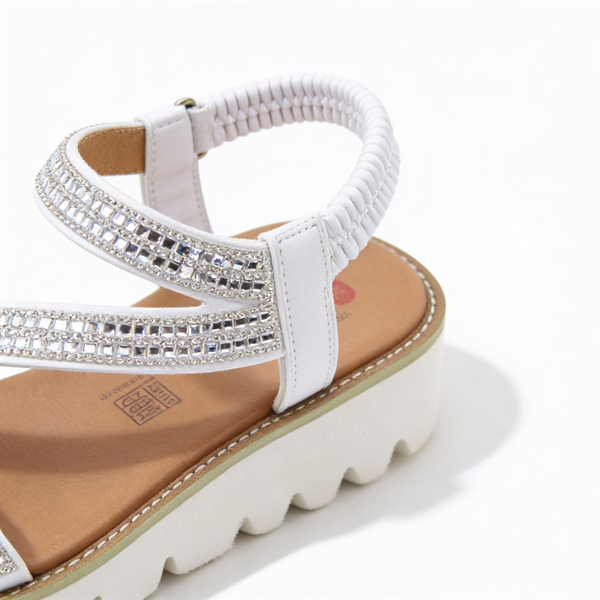 Heavenly Feet FRESCO Womens Slingback Sandals White