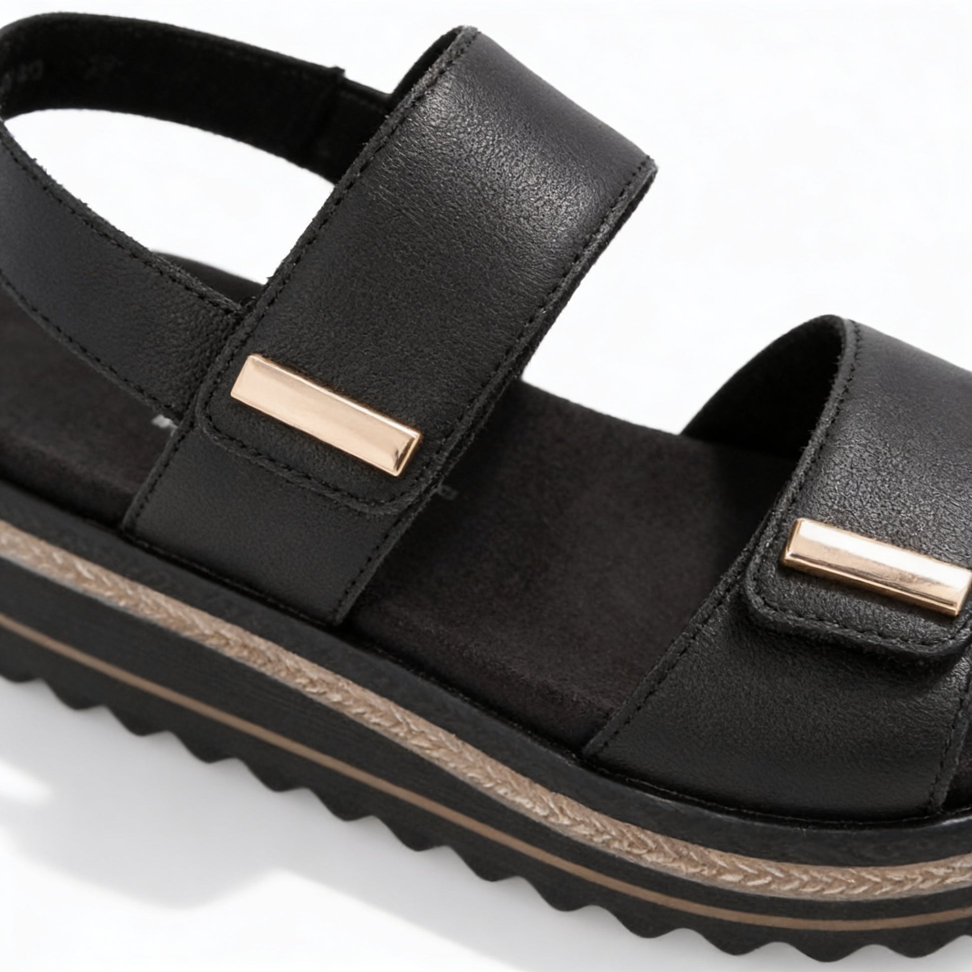 Remonte D0Q59 Womens Ankle Strap Sandals Black