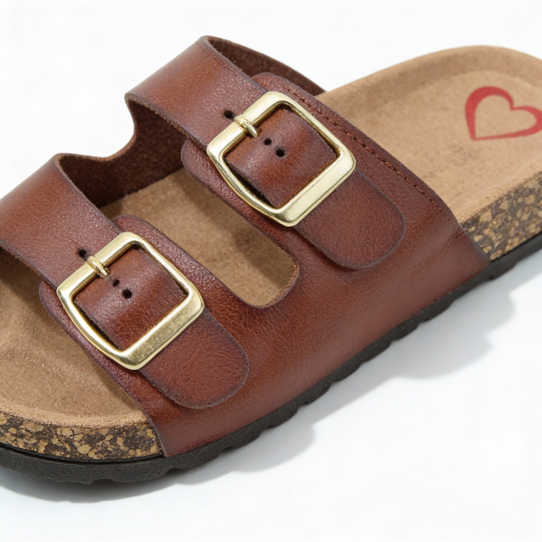 Heavenly Feet HARMONY2 Womens Mules Sandals Redwood