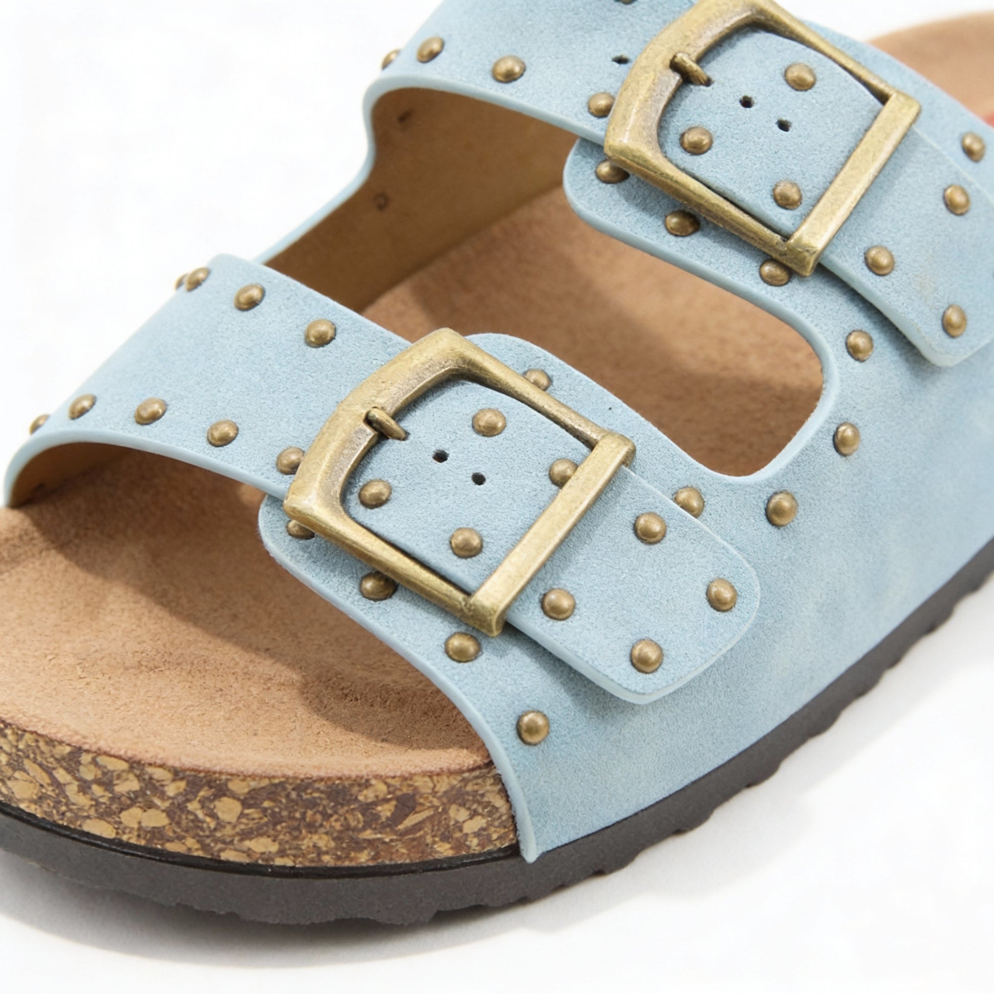 Heavenly Feet POLLY Womens Mules Sandals Blue