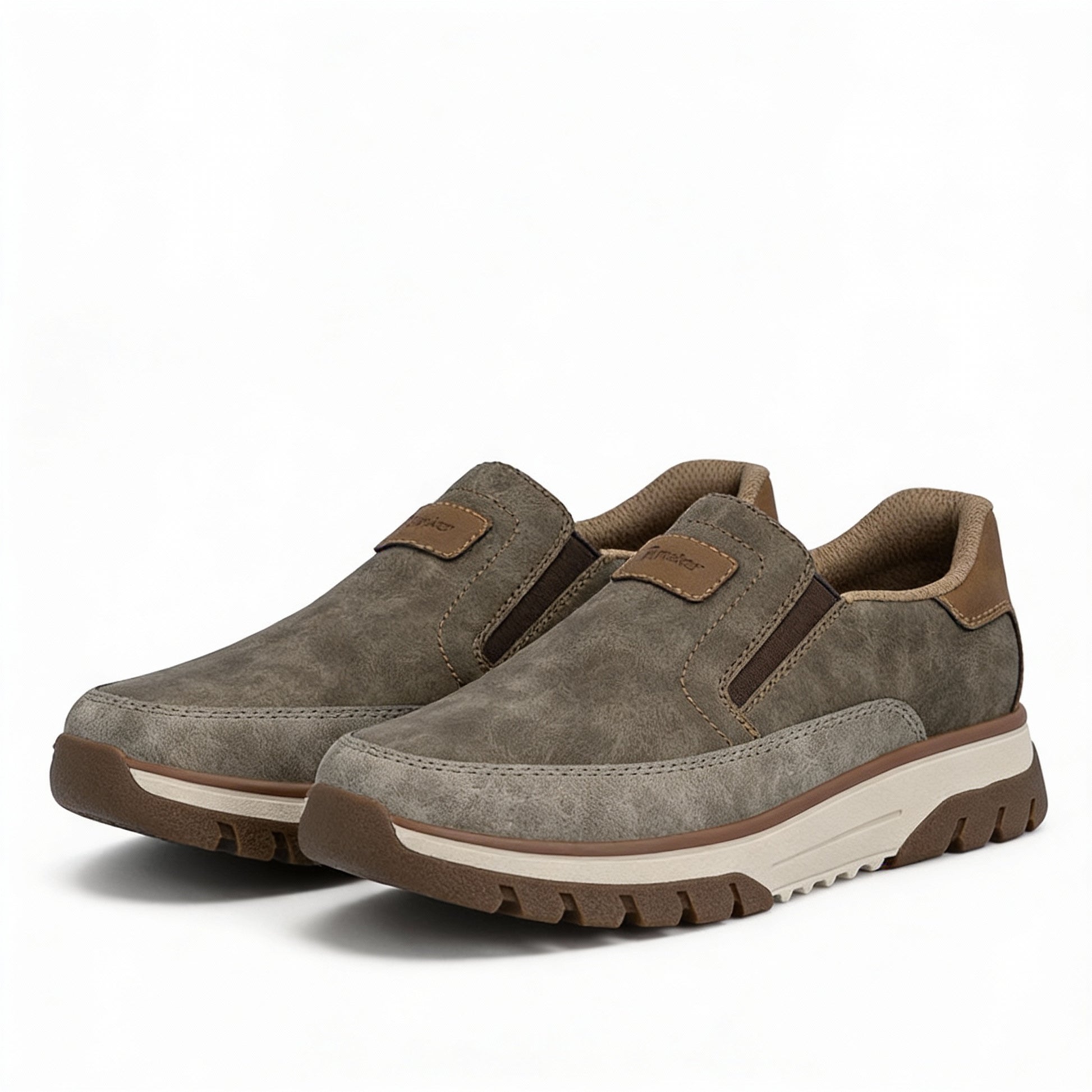 Rieker STAN Mens Comfort Trainers Brown