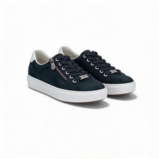 Rieker L59L1 Womens Casual Trainers Blue