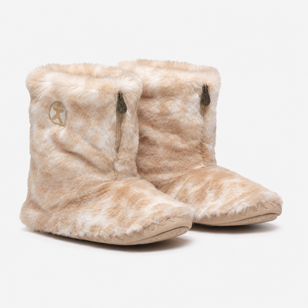 Bedroom Athletics COLE Womens Slipper Boots Caramel Leopard